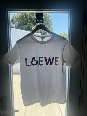 Loewe White Tee with Multitone Logo